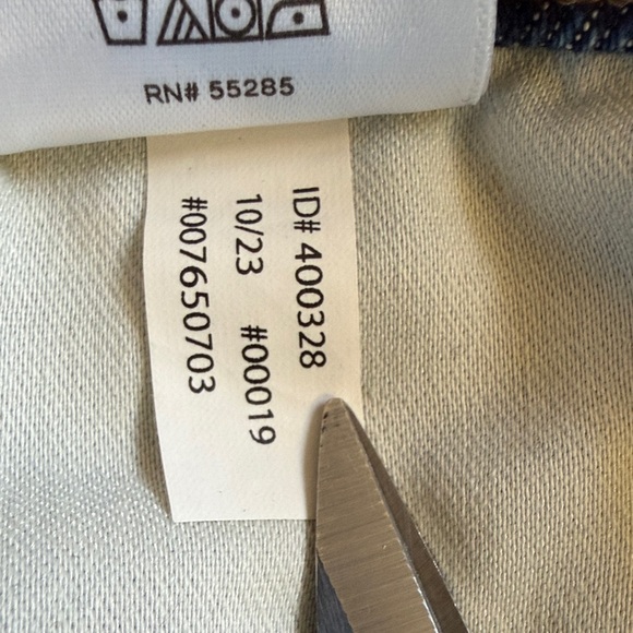 Express Conscious Edit Flared Denim Midi Skirt Panel Seam A-Line Size 4 - Picture 6 of 10